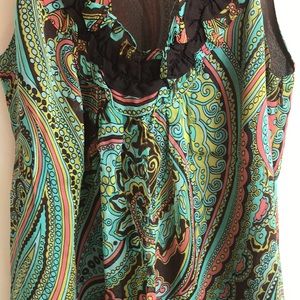 Milly Paisley Ruffled Collar Camisole (BUY 3 GET 1 FREE!)*